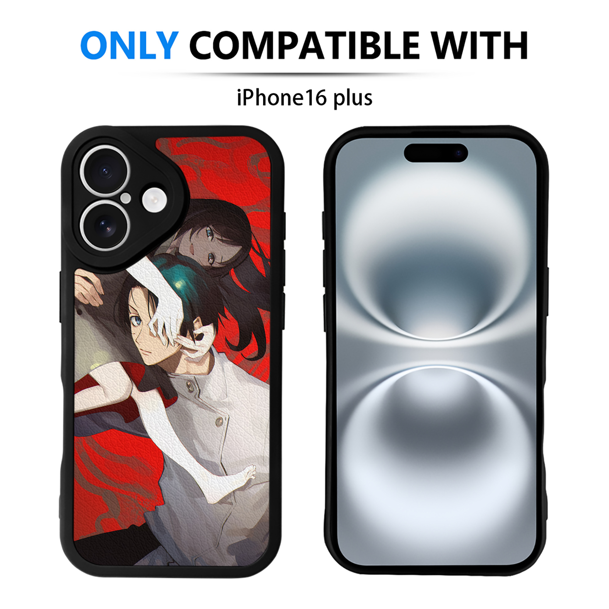 （画像用） 呪術廻戦 Jujutsu Kaisen 【iPhone 16シリーズ対応】シリコンスマホケース（レザー調） 材質：シリコン